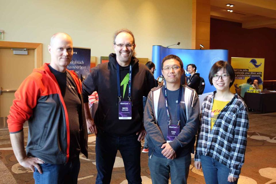 ArcBlock team members with Boyd Multerer