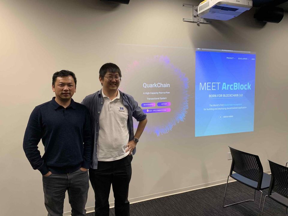 CEO of ArcBlock, Robert Mao and CEO of QuarkChain, Qi Zhou