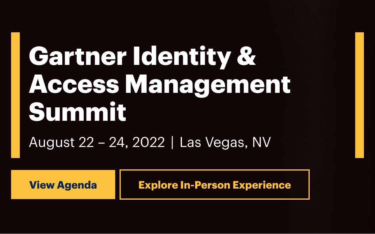 Gartner Identity & Access Management Summit in Las Vegas